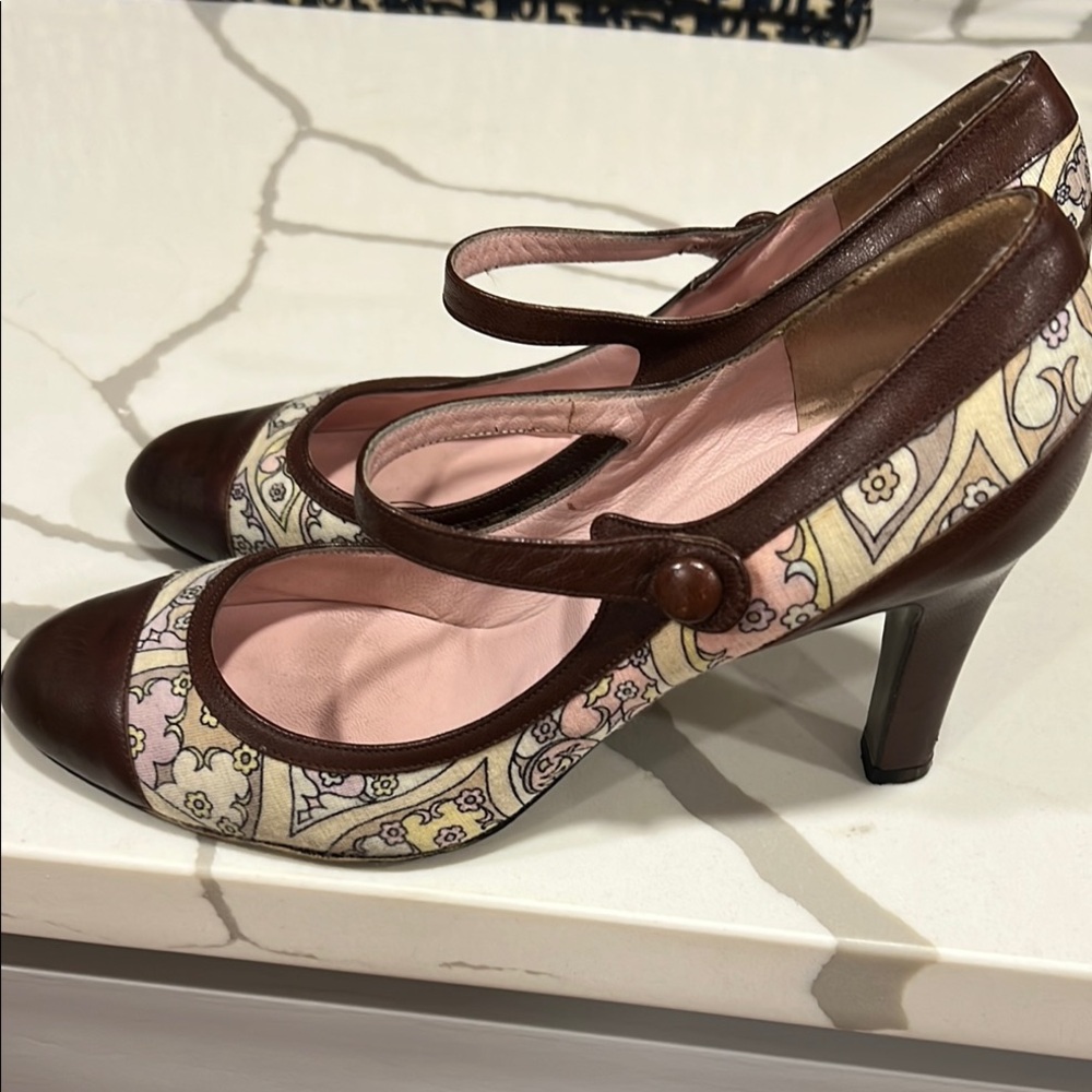 Brown and Beige Women's Shoes Emilio Pucci 6.5 - Picture 5 of 5